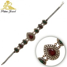 Gümüş Otantik Taşlı Biezik /Bileklik